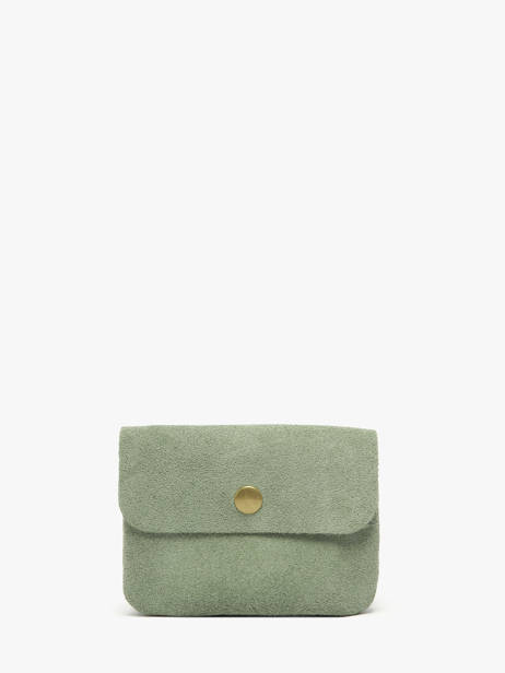 Portemonnee Leder Milano Groen velvet VE23091